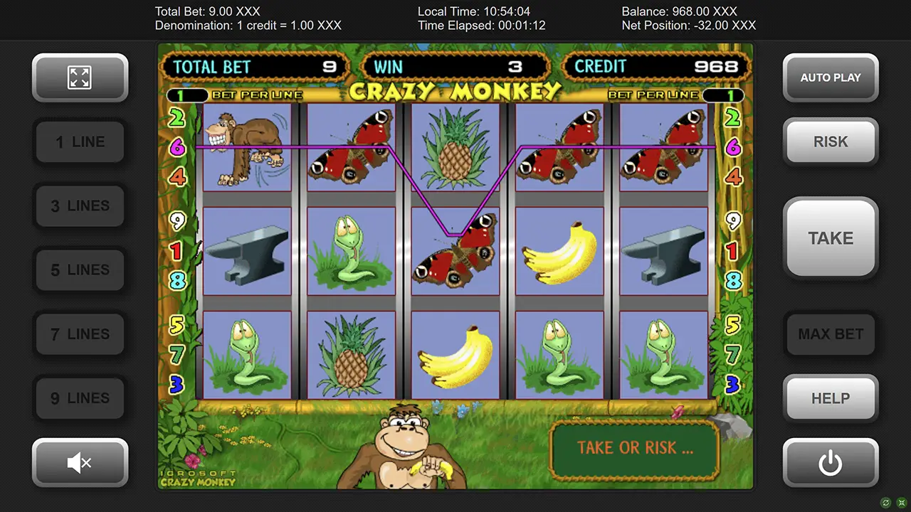 Гральний автомат Crazy Monkey