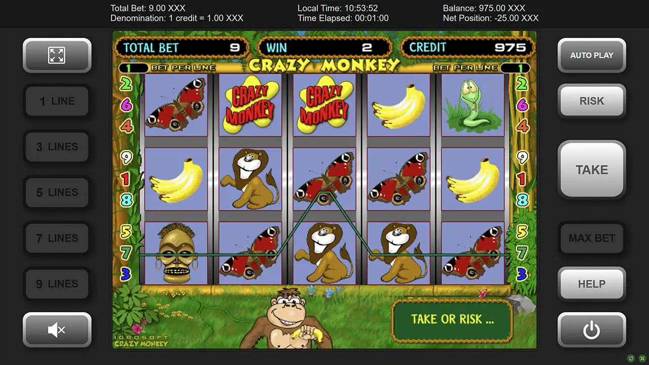 Як грати в слот Crazy Monkey